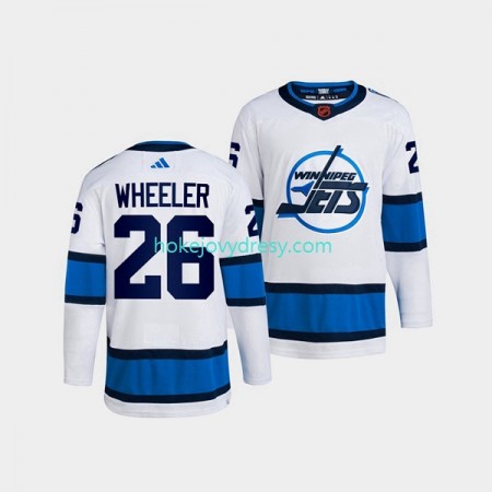 Pánské Hokejový Dres Winnipeg Jets Blake Wheeler 26 Adidas 2022 Reverse Retro Bílý Authentic